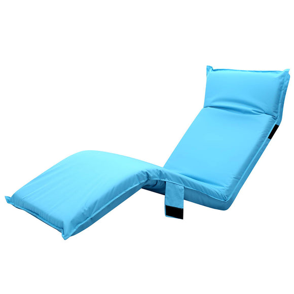 NNEDSZ Adjustable Beach Sun Pool Lounger - Blue