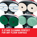 NNEMB 5 in 1 Floor Polisher Twinhead Timber Carpet Cleaning Tile Wax Buffer Cleaner