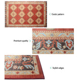 NNEDSZ Floor Rugs Carpet 200 x 290 Living Room Mat Rugs Bedroom Large Soft Red