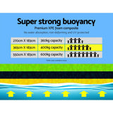 NNEDSZ Floating Mat Water Slide Park Stand Up Paddle Pool Sea 365cm