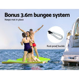 NNEDSZ Floating Mat Water Slide Park Stand Up Paddle Pool Sea 365cm