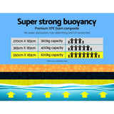 NNEDSZ Floating Mat Water Slide Park Stand Up Paddle Pool Sea 550cm