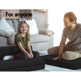 NNEDSZ Bedding Folding Foam Mattress Portable Double Sofa Bed Mat Air Mesh Fabric Black