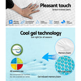 NNEDSZ Bedding Double Size Memory Foam Mattress Cool Gel without Spring