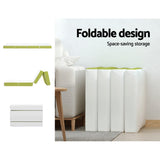 NNEDSZ Bedding Foldable Mattress 4-FOLD Folding Bed Mat Camping Single Green