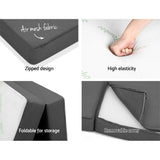 NNEDSZ Bedding Folding Foam Portable Mattress Bamboo Fabric