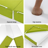 NNEDSZ Bedding Foldable Mattress Folding Bed Mat Camping Trifold Single Green