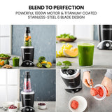 NNEMB 1000W 5in1 Vacuum Blender-700ml Capacity-With Heating Jug and Grinder Cup