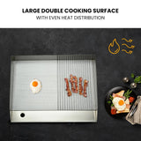 NNEMB Commercial Electric Griddle Large 55x45cm 10A Countertop