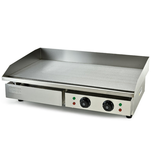 NNEMB Commercial Electric Griddle Extra Large 73x47cm 2 x 10A Countertop