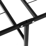 NNEDSZ Foldable King Single Metal Bed Frame - Black