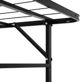 NNEDSZ Foldable King Single Metal Bed Frame - Black