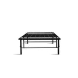 NNEDSZ Foldable Single Metal Bed Frame - Black