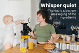 NNEMB Cold Press Slow Juicer with Sorbet function-Whole Fruit Chute