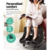NNEDSZ Foot Massager Ankle Calf Leg Massagers Shiatsu Kneading Rolling Black