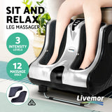 NNEDSZ Foot Massager Ankle Calf Leg Massagers Shiatsu Kneading Rolling Silver