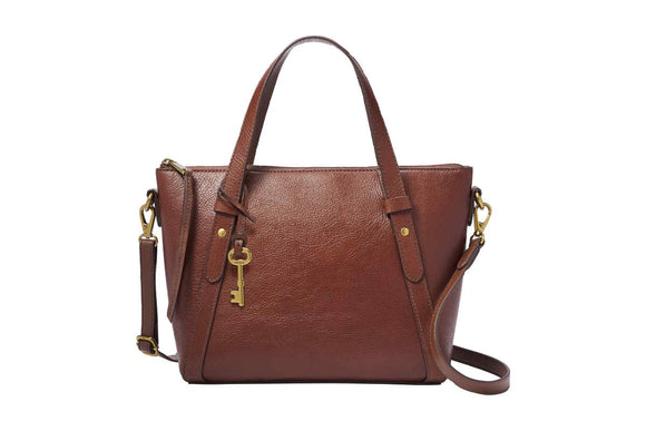 NNEKG Fossil Womens Avondale Satchel Bag (Medium Brown)