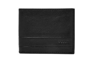 NNEKG Fossil Mens Lufkin Traveller Wallet (Black)