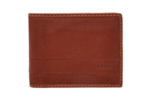 NNEKG Fossil Mens Lufkin Traveller Wallet (Brown)
