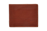 NNEKG Fossil Mens Lufkin Traveller Wallet (Brown)