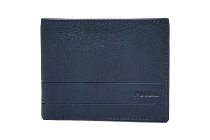 NNEKG Fossil Mens Lufkin Traveller Wallet (Navy)