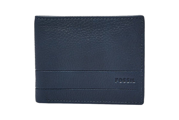 NNEKG Fossil Mens Lufkin Traveller Wallet (Navy)