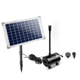 NNEDSZ 650L/H Submersible Fountain Pump with Solar Panel