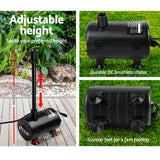 NNEDSZ 650L/H Submersible Fountain Pump with Solar Panel