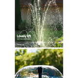 NNEDSZ 650L/H Submersible Fountain Pump with Solar Panel