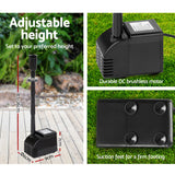 NNEDSZ Solar Powered Water Pond Pump 60W