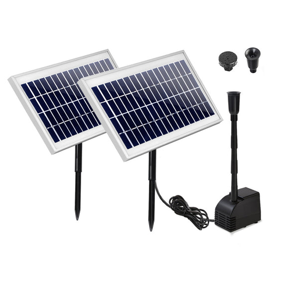 NNEDSZ 110W Solar Powered Water Pond Pump Outdoor Submersible Fountains