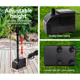 NNEDSZ 110W Solar Powered Water Pond Pump Outdoor Submersible Fountains