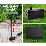 NNEDSZ 8W Solar Powered Water Pond Pump Outdoor Submersible Fountains