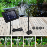NNEDSZ 8W Solar Powered Water Pond Pump Outdoor Submersible Fountains