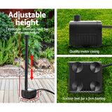 NNEDSZ Pond Pump Powered Outdoor Garden Water Pool Kit Large Panel 8.2 FT