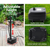 NNEDSZ Pond Pump with Battery Powered Submersible Kit LED Light & Remote 8.8 FT