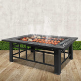NNEDSZ Pit BBQ Grill Stove Table Ice Pits Patio Fireplace Heater 3 IN 1