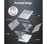 NNEDSZ Grillz Fire Pit BBQ Outdoor Camping Portable Patio Heater Folding Packed Steel