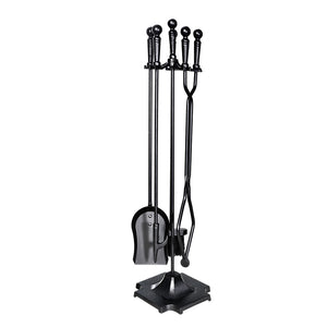 NNEDSZ Fireplace Tool Set Fire Place Tools Poker Brush Shovel Stand Tongs