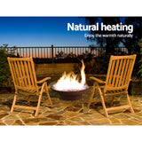 NNEDSZ Rustic Fire Pit Vintage Campfire Wood Burner Rust Outdoor Iron Bowl 70CM
