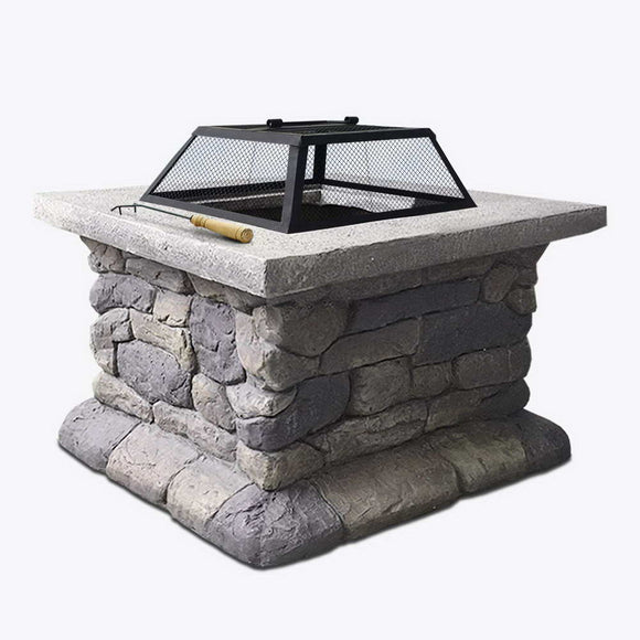NNEDSZ Fire Pit Outdoor Table Charcoal Garden Fireplace Backyard Firepit Heater