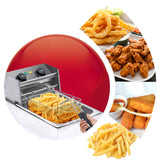 NNEDPE Electric Deep Fryer - 10l Frying Basket With Timer