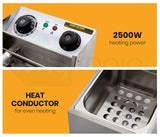 NNEMB Commercial Electric Deep Fryer Frying Basket Chip Cooker Fry Scoop