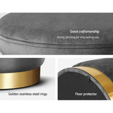 NNEDSZ Velvet Ottoman Foot Stool with Storage Foot Rest Pouffe Padded Seat