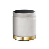 NNEDSZ Velvet Storage Ottoman Foot Stool Foot Rest Pouffe Padded Seat Grey