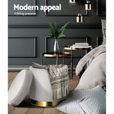 NNEDSZ Velvet Storage Ottoman Foot Stool Foot Rest Pouffe Padded Seat Grey