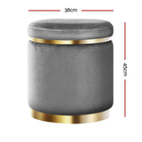 NNEDSZ Velvet Ottoman Foot Stool Foot Rest Pouffe Padded Seat Bedroom Footstool