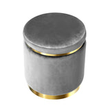 NNEDSZ Velvet Ottoman Foot Stool Foot Rest Pouffe Padded Seat Bedroom Footstool