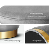 NNEDSZ Velvet Ottoman Foot Stool Foot Rest Pouffe Padded Seat Bedroom Footstool