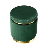 NNEDSZ Round Velvet Foot Stool Foot Rest Pouffe Padded Seat Pouf Home Decor